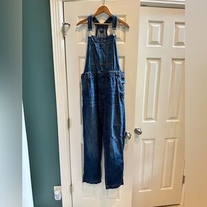 Cotton denim overalls